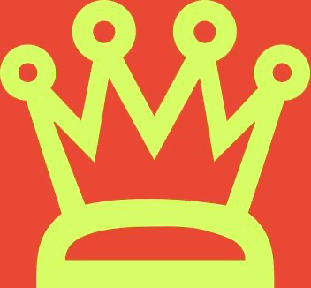 Pop-art crown.