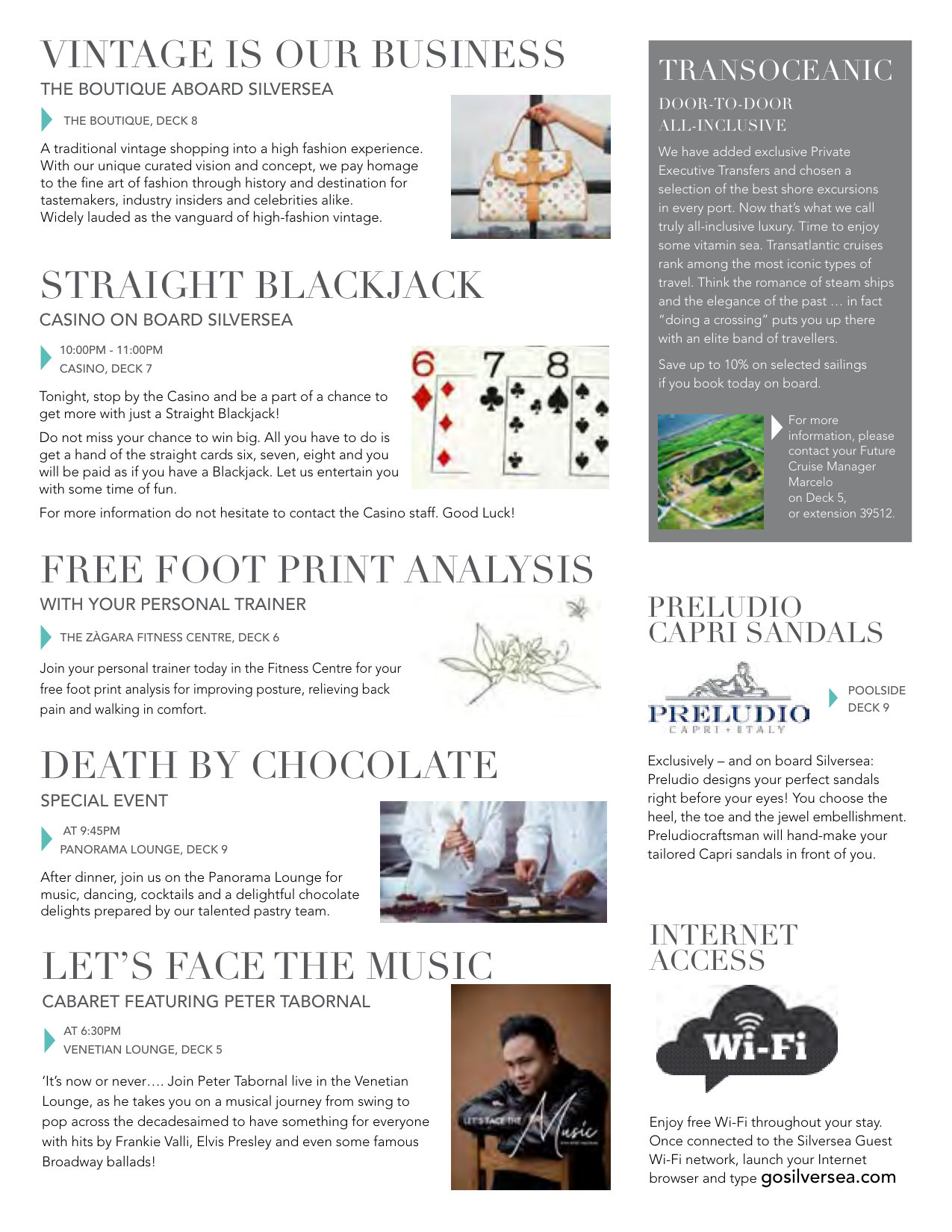Daily Chronicles. Interior, the day's programme.